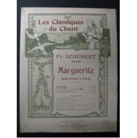 SCHUBERT Franz Marguerite Chant Piano XIXe