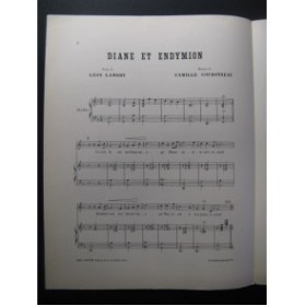 COURONNEAU Camille Diane et Endymion Chant Piano 1897