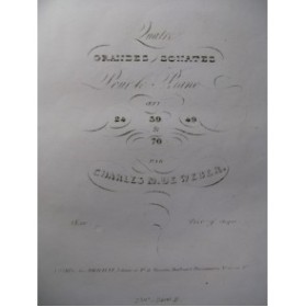 WEBER Sonate No 3 op 49 Piano 1838