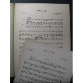 CAIX D'HERVELOIS Gavotte Violon Piano 1918