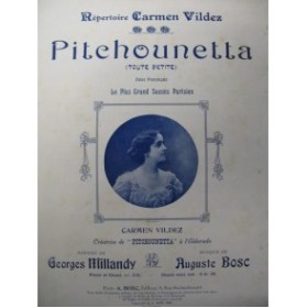 BOSC Auguste Pitchounetta Chant Piano 1908
