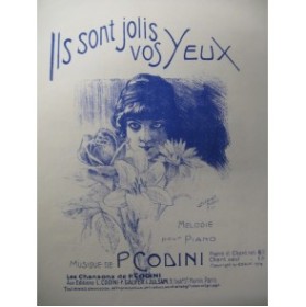 CODINI P. Ils sont jolis vos Yeux Chant Piano 1913