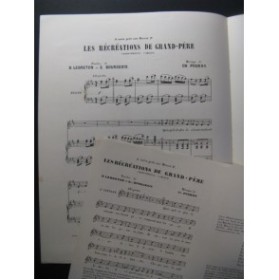 POURNY Charles Les Récréations Chant Piano XIXe