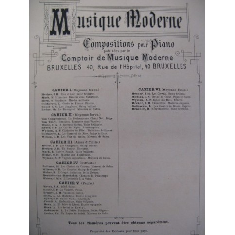 BLAKE Ch. D. Marche aux Flambeaux Piano 1886