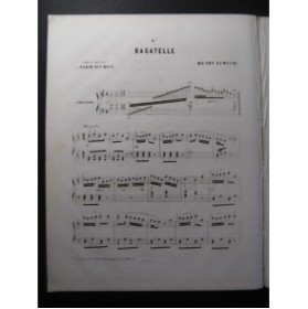 LEMOINE Henry Bagatelle No 1 Piano 1853