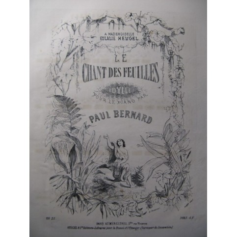 BERNARD Paul Le Chant des Feuilles Piano 1857