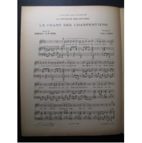 LARBEY Victor La Chanson des Charpentiers Chant Piano 1925﻿
