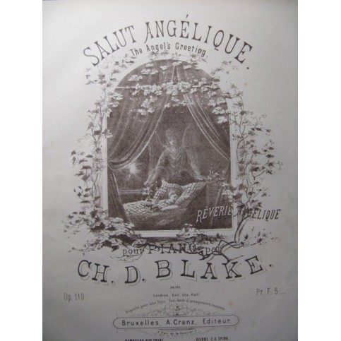 BLAKE Ch. D. Salut Angélique Piano ca1885