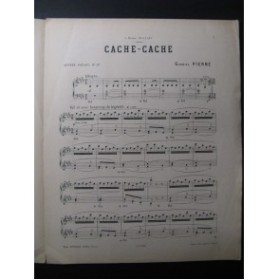 PIERNÉ Gabriel Cache-cache Piano 1886