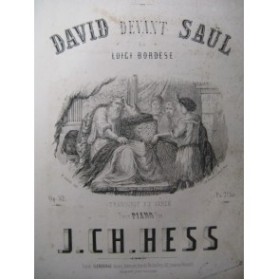 HESS J. Ch. David devant Saül Piano 1860