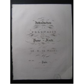WEBER Introduction et Polonaise Piano 1846