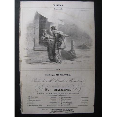 MASINI F. Viens Chant Guitare ca1830