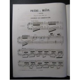 LECORBEILLER Ch. Prière de Moïse de Rossini Piano 1873