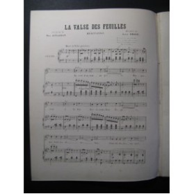 ABADIE Louis La Valse des Feuilles Chant Piano XIXe