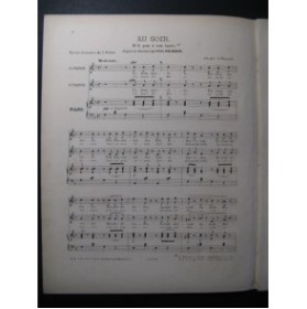 RESCH Joh. Au Soir Gavotte Chant Piano 1880﻿