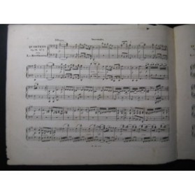 BEETHOVEN Quartett op. 18 No 2 Piano 4 mains ca1855