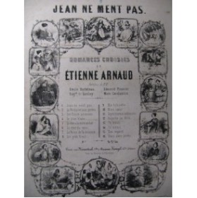 ARNAUD Etienne Jean ne ment pas Chant Piano 1850