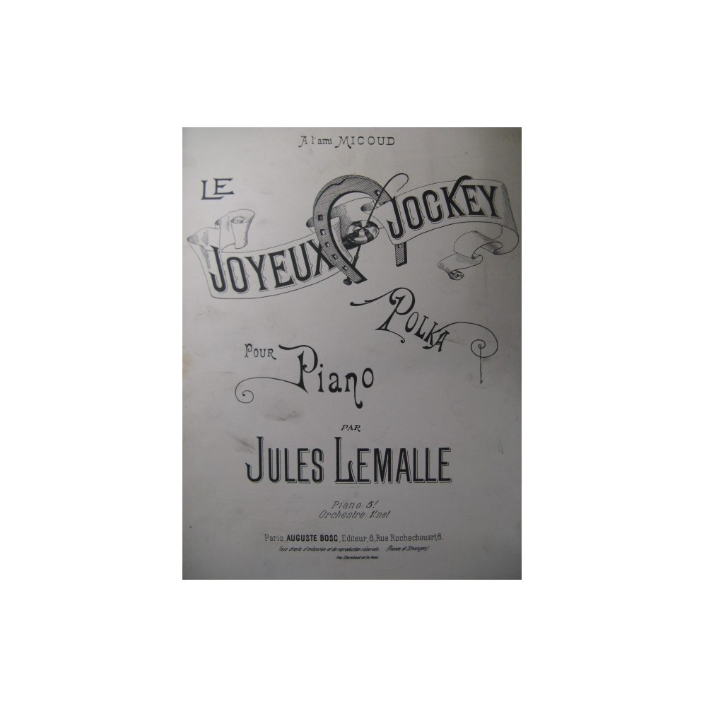 LEMALLE Jules Joyeux Jockey Piano