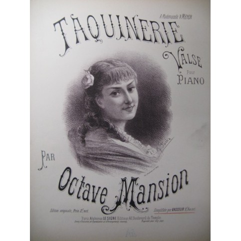 MANSION Octave Taquinerie Piano XIXe