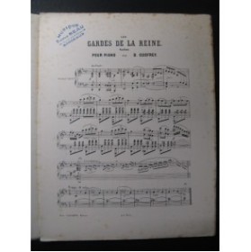 GODEFREY D. Les Gardes de la Reine Piano ca1865