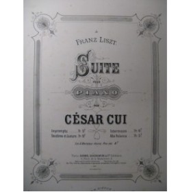 CUI César Intermezzo Piano 1884