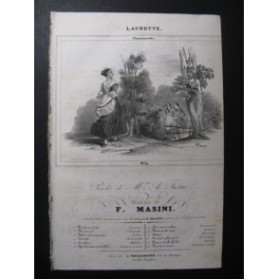 MASINI F. Laurette Chant Guitare ca1830
