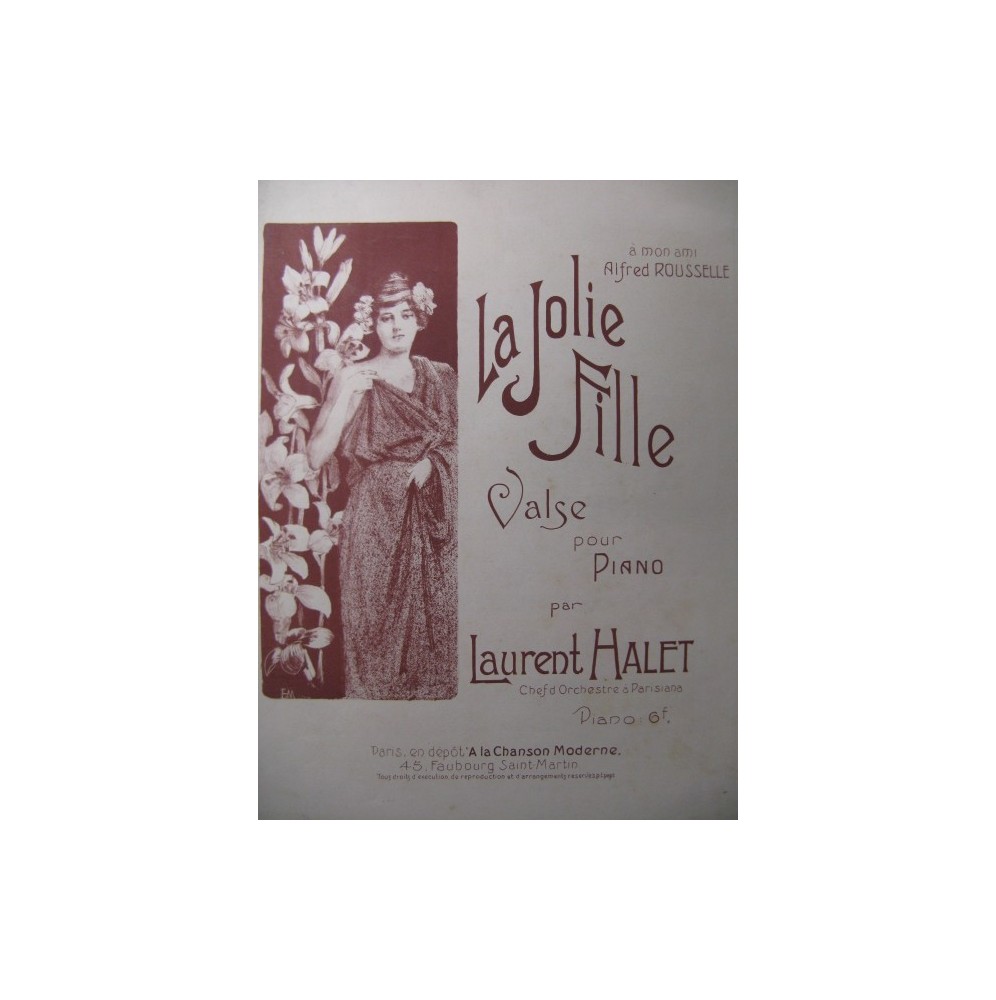 HALET Laurent La Jolie Fille Piano ﻿