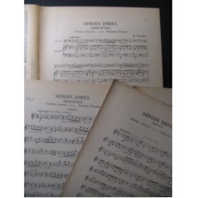 THUILLIER Edmond Songes dorés Violon Piano