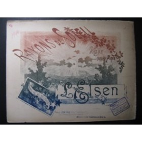 ELSEN L. Rayons de Soleil Piano 1894
