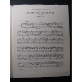 SCARLATTI D. Sonate No 46 Piano ca1915