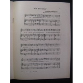 CAMBERT Robert Trois Airs Chant Piano 1927
