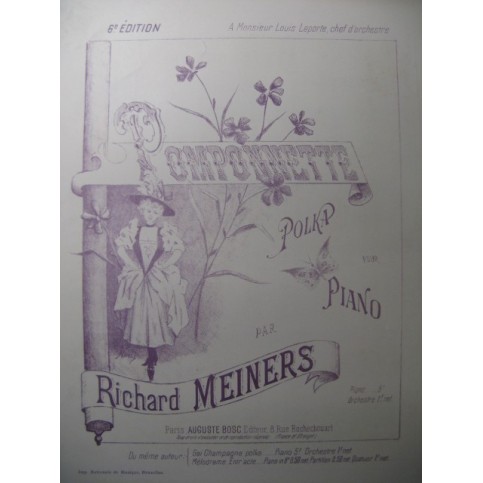 MEINERS Richard Pomponnette Piano XIXe