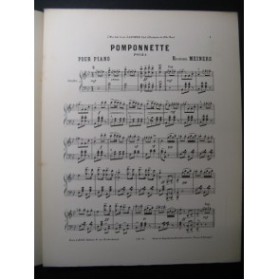 MEINERS Richard Pomponnette Piano XIXe