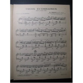 CHOPIN Frédéric Trois écossaises Piano 1949