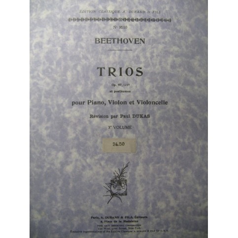 BEETHOVEN Trios Vol 3 Piano Violon Violoncelle﻿