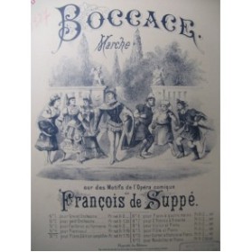 SUPPÉ Boccace Marche Piano ca1880