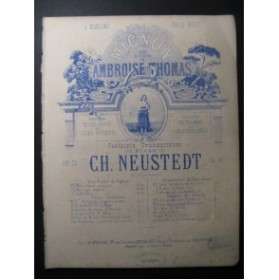NEUSTEDT Charles Mignon Fantaisie Piano ca1866