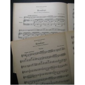 KREISLER Fritz Rondino Beethoven Violon Piano