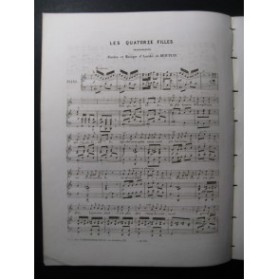 DE BEAUPLAN Amédée Les 14 Filles Chant Piano ca1830