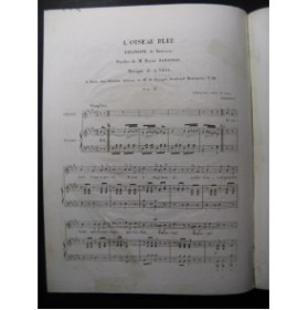 THYS A. L'Oiseau Bleu Chant Piano ca1830
