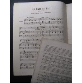 LHUILLIER E. Le Mari au Bal Chant Piano XIXe
