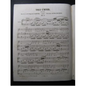 HENRION Paul Voici l'Hiver Chant Piano 1856