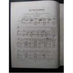 HENRION Paul Une Part de Bonheur Chant Piano 1845