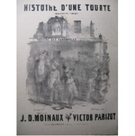 PARIZOT Victor Histoire d'une Tourte Chant Piano ca1855