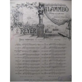 REYER E. Alambo No 5 Chant Piano ca1890