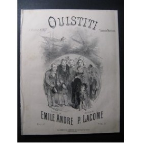 LACOME Paul Ouistiti Chant Piano 1881