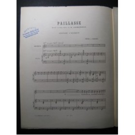 LEONCAVALLO Ruggero Paillase No 9 Chant Piano 1893