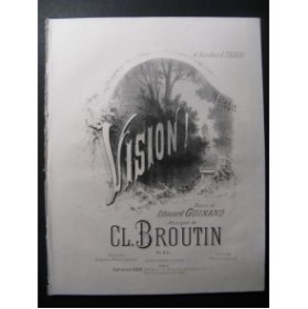 BROUTIN Cl. Vision Chant Piano 1881
