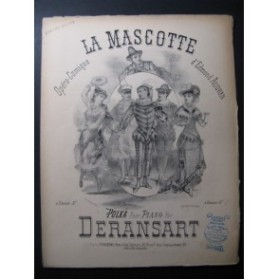 DERANSART Ed. La Mascotte Piano 4 mains ca1885