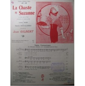 GILBERT Jean La Chaste Suzanne No 2 Piano Chant 1913